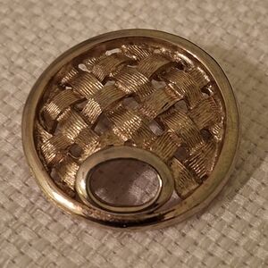 Sarah Coventry Gold Tone Woven Pin